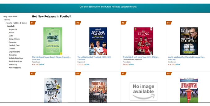 Pre-Order Release TOPS Amazon UK 'Hot New Releases in Football' charts -  Meyer and Meyer Sport UK