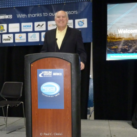 Clerici talks Coach Bill Squires at The Run Show Boston